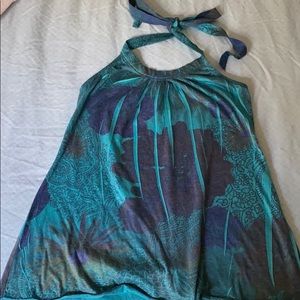 Blue Halter Top